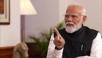 PM Modi in an interview said that the Opposition was making allegations about EVMs because it is looking for excuses for defeat Source: ANI