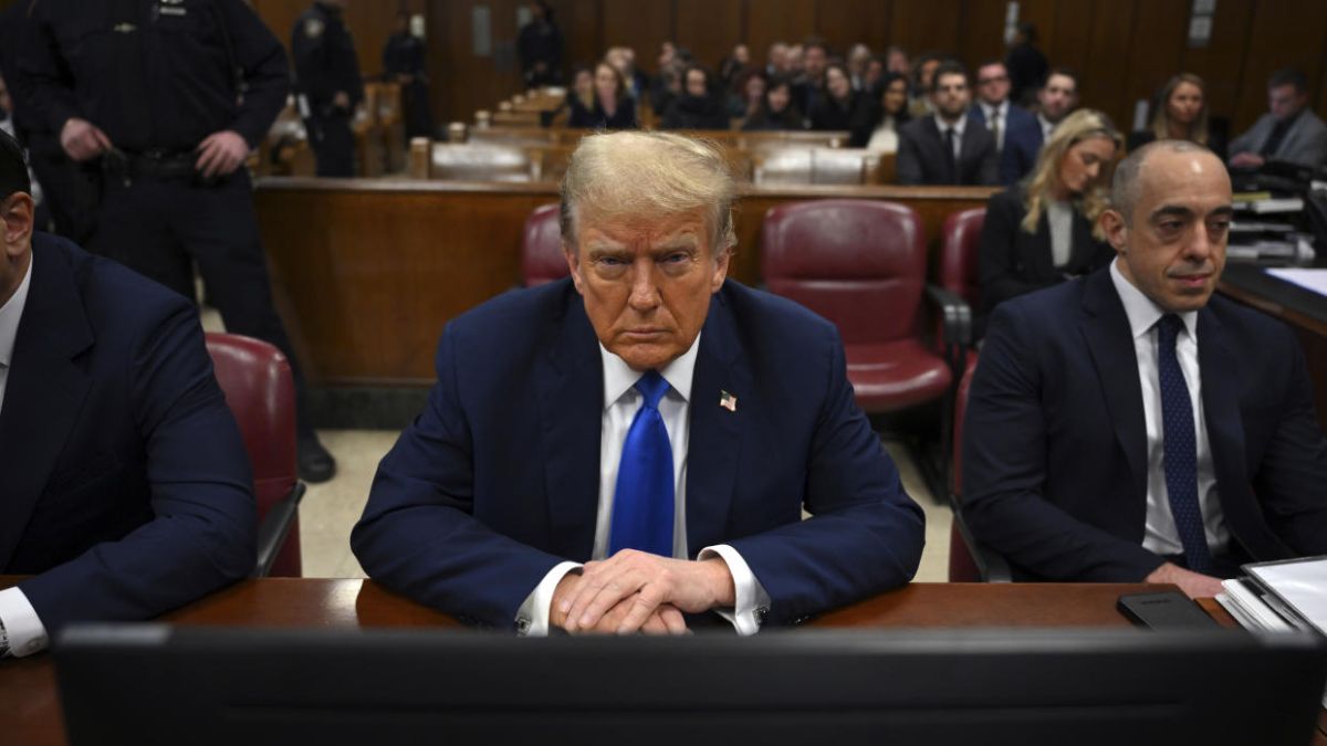 Former US President Donald Trump at the New York court during the hush money trial. AP Former US President Donald Trump at the New York court during the hush money trial. AP