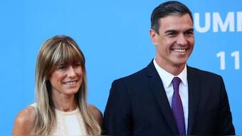 Spanish Prime Minister Pedro Sánchez and his wife Begoña Gómez. Reuters