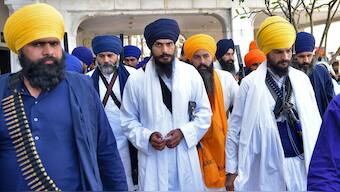 Amritpal Singh's lawyer said he had agreed to contest polls in the interest of the 'Khalsa Panth'. FIle photo