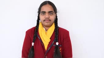 Prachi Nigam, who topped Class 10 UP Board exams, has received immense support on the internet after being trolled for her facial hair. Image Courtesy: X/@GaganPratapMath