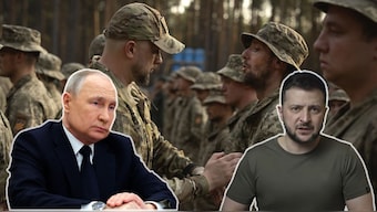 Russian President Vladimir Putin and Ukrainian President Volodymyr Zelenskyy. File image