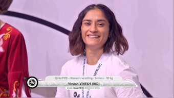 Vinesh Phogat qualified for Paris Olympics without dropping a single point in three bouts at the Qualifiers.
