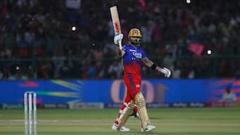 Virat Kohli's hundred against Rajasthan Royals was the joint-slowest in IPL history. AP