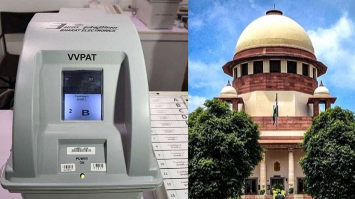 SC rejects pleas seeking 100% verification of EVM votes with VVPAT slips, says 'no going back to paper ballot' SC rejects pleas seeking 100% verification of EVM votes with VVPAT slips, says 'no going back to paper ballot'