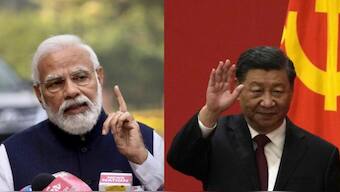 Indian Prime Minister Narendra Modi and Chinese President Xi Jinping. Source: AP
