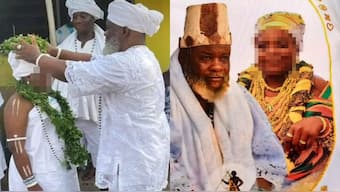 A 12-year-old girl was married to 63-year-old high priest in a 'traditional ceremony'. Source: Ablade TV
