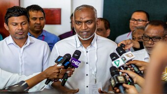 The Maldives president Mohamed Muizzu is in trouble over a leaked report which alleges corruption in 2018. File image/Reuters