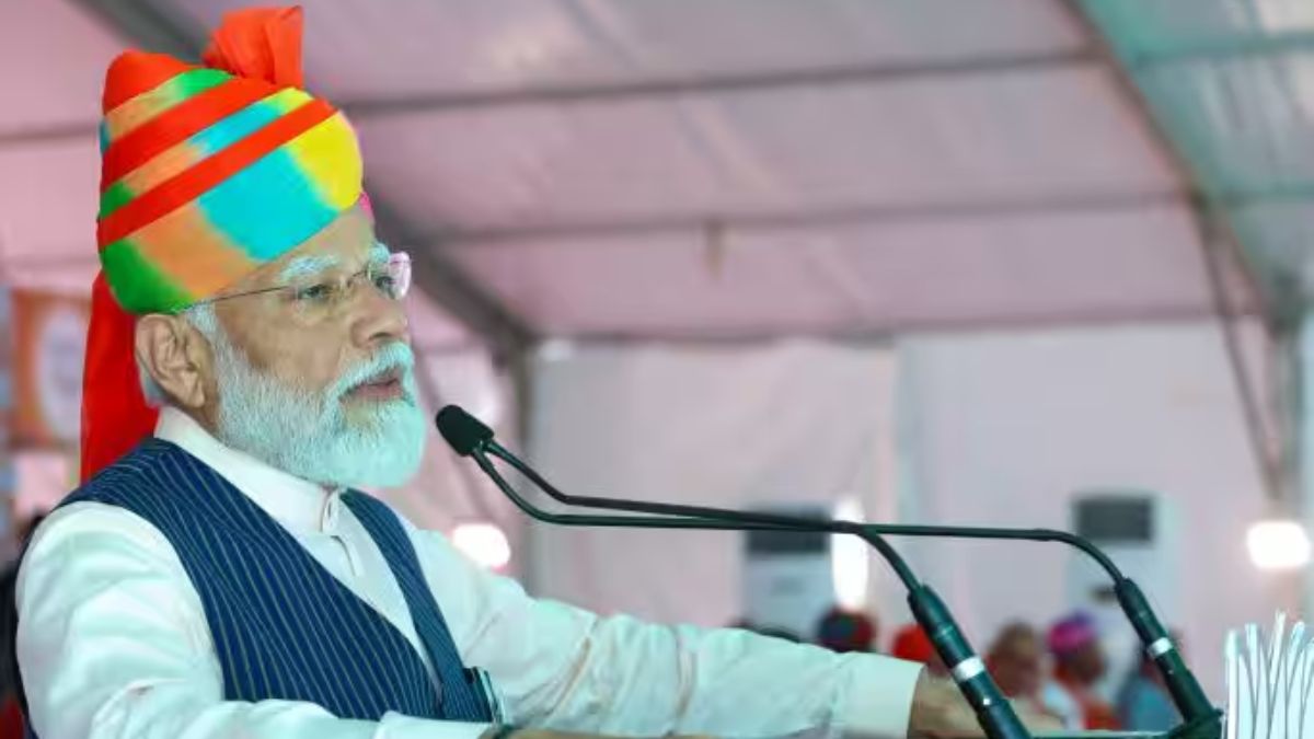 PM Modi in Barmer, Rajasthan. Source: Narendra Modi.in PM Modi in Barmer, Rajasthan. Source: Narendra Modi.in