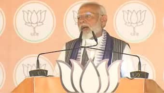 Prime Minister Narendra Modi addresses an election rally. Source: ANI