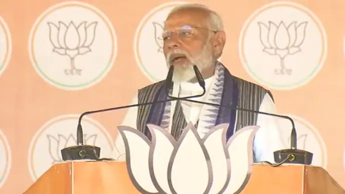 Prime Minister Narendra Modi addresses an election rally. Source: ANI Prime Minister Narendra Modi addresses an election rally. Source: ANI