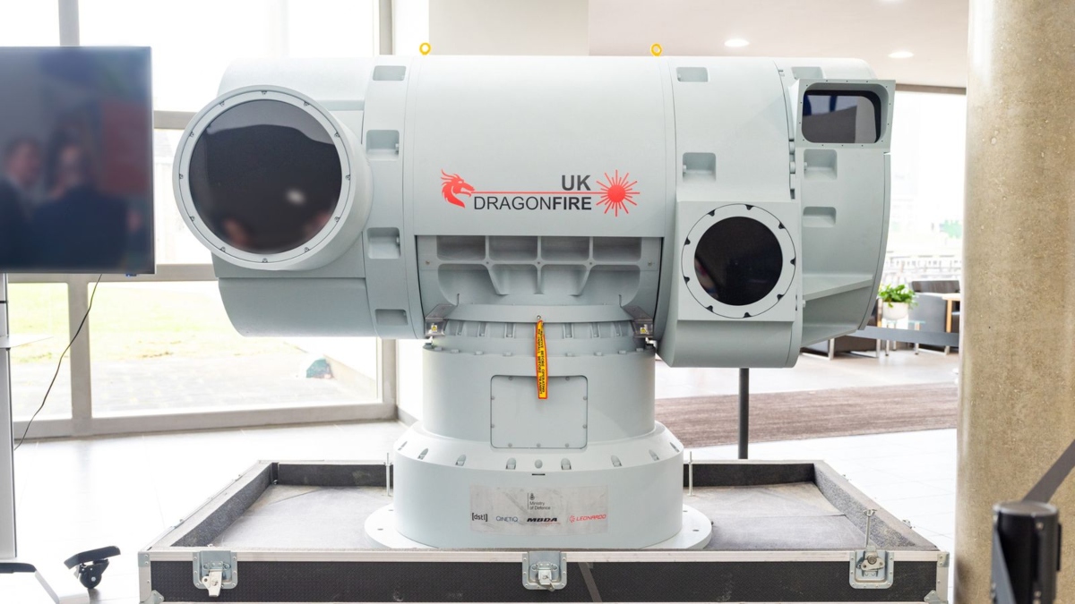 UK's DragonFire weapon system. Source: UK Ministry of Defence UK's DragonFire weapon system. Source: UK Ministry of Defence