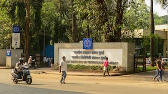 The main entrance of the Indian Institute of Technology (IIT) Bombay campus in Mumbai. The prestigious institute has been struggling to get its students placement this season. File image/AFP