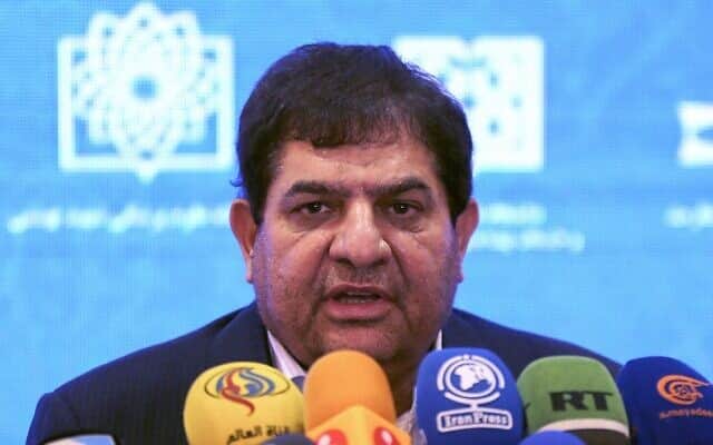 Mohammad Mokhber first vice president of Iran. Source: AFP