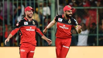 File image of AB de Villiers and Virat Kohli. PTI