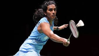 File image of PV Sindhu during the Malaysia Masters tournament last week. PTI 
