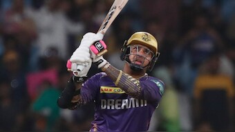 Sunil Narine set the platform for KKR's win against LSG with a scintillating batting display. AP 