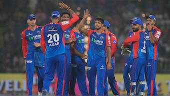 Delhi Capitals defeated Rajasthan Royals by 20 runs on Tuesday to keep their IPL playoff hopes alive. AP 