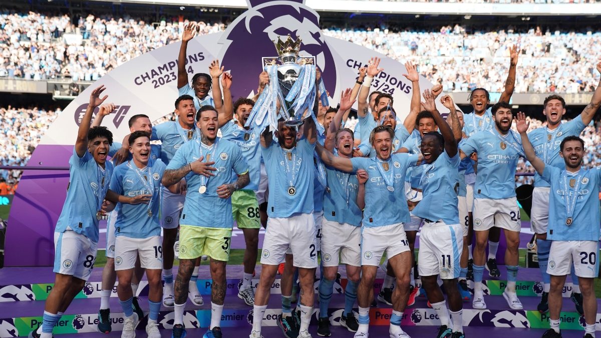 Manchester City crowned Premier League champions for record fourth consecutive time Manchester City crowned Premier League champions for record fourth consecutive time