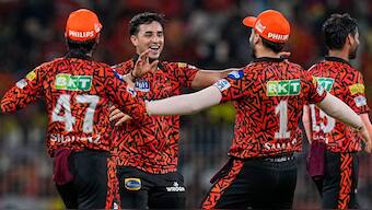 Abhishek Sharma and Shahbaz Ahmed took five wickets together to help SRH reach the IPL 2024 final. PTI