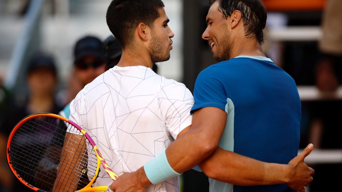 Carlos Alcaraz (L) and Rafael Nadal (R) could team up for Spain at the Paris Olympics, which will be played at Roland Garros. Reuters file photo Carlos Alcaraz (L) and Rafael Nadal (R) could team up for Spain at the Paris Olympics, which will be played at Roland Garros. Reuters file photo