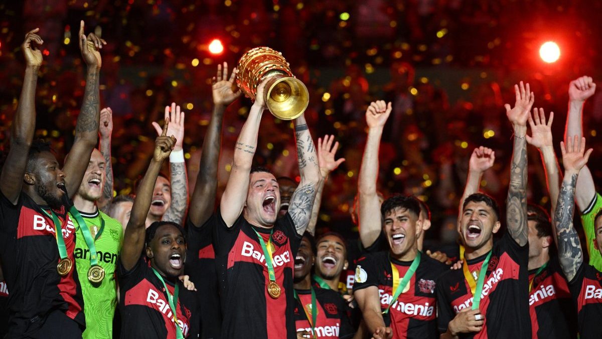 Xhaka fires Bayer Leverkusen to German Cup title; Alonso' team completes undefeated domestic double Xhaka fires Bayer Leverkusen to German Cup title; Alonso' team completes undefeated domestic double