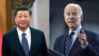 Composite image of Chinese President Xi Jingping and US President Joe Biden. The China may impose tariffs on all US & EU-made cars in retaliation of tariffs on Chinese EVs. Image Credit: Reuters, Reuters