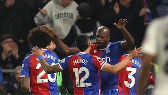 Crystal Palace put four goals past Manchester United in the English Premier League. AP