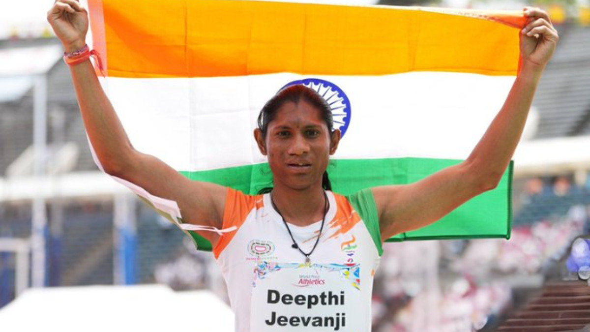 World Para Athletics Championships: Deepthi Jeevanji smashes world record in women's 400m T20 race World Para Athletics Championships: Deepthi Jeevanji smashes world record in women's 400m T20 race