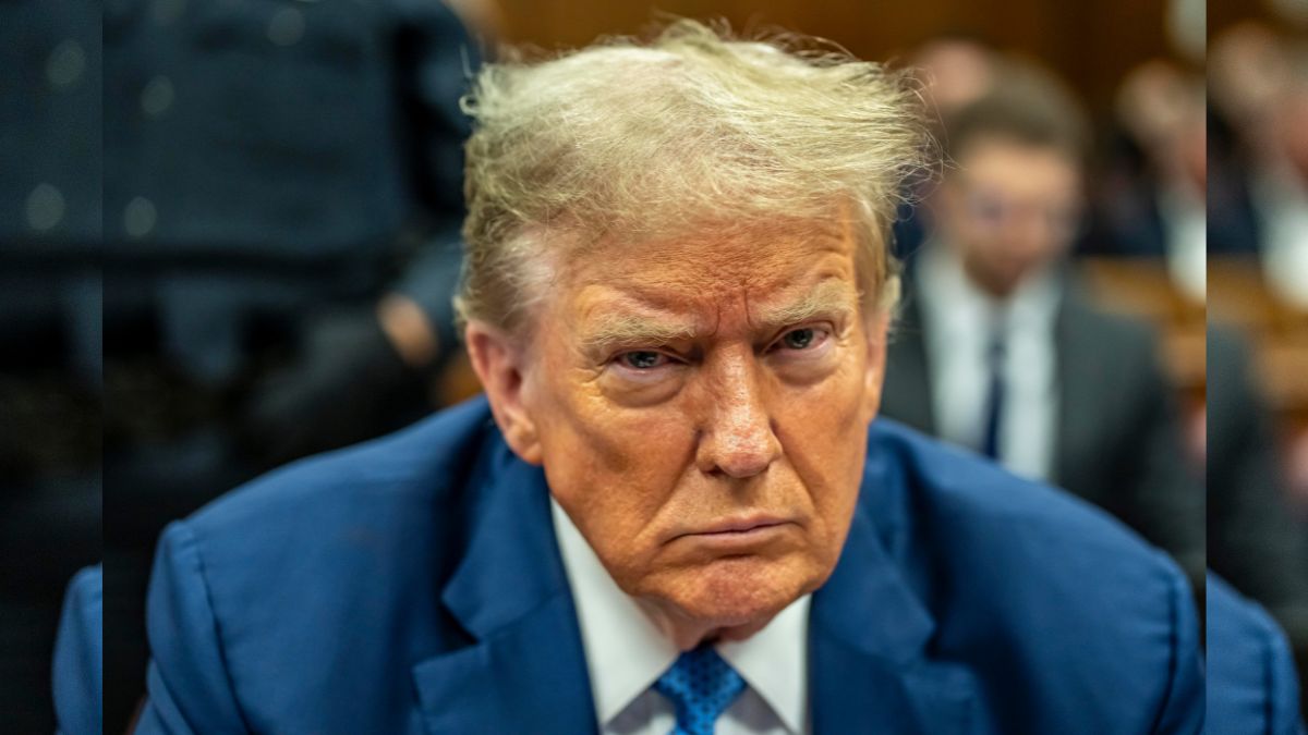 Former US President Donald Trump sits in Manhattan Criminal Court during his ongoing hush money trial, 20 May, 2024, in New York. AP Former US President Donald Trump sits in Manhattan Criminal Court during his ongoing hush money trial, 20 May, 2024, in New York. AP