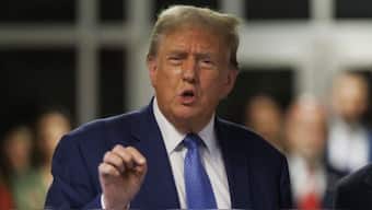 Former President Donald Trump's official account posted a video with Nazi connotations. AP