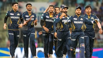 Gujarat Titans failed to qualify for the IPL playoffs for the very first time. PTI image 
