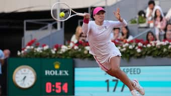 Iga Swiatek comes into the Italian Open having won the Madrid Open on Sunday. AP