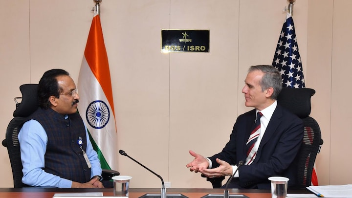 US Ambassador Eric Garcetti visits ISRO headquarters, proposes QUAD satellite