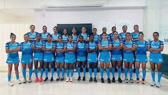 India women's hockey team squad for the FIH Pro League legs in Belgium and England. Image: Hockey India