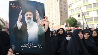People mourn death of the late Iran's President Ebrahim Raisi, in Tehran, Iran, May 20. Source: REUTERS/WANA