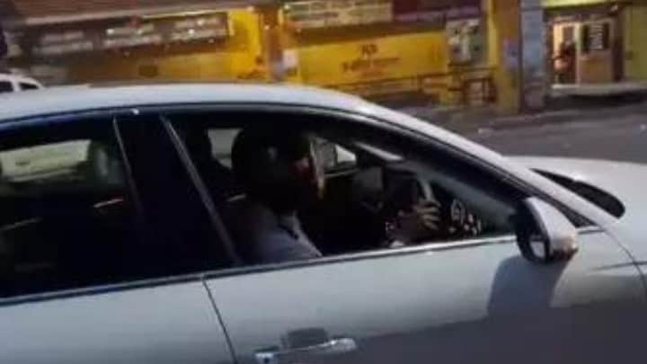 Jhansi: Man fined for not wearing helmet while driving car