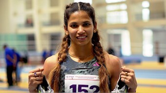 File image of Jyoti Yarraji. PTI 