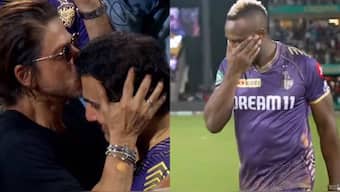 The IPL 2024 win led to some emotional celebration from KKR players and co-owner Shah Rukh Khan. JioCinema/IPL images