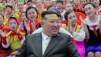 North Korean leader Kim Jong Un attends an event with students to celebrate the new year in Pyongyang, North Korea, in this picture released by the KCNA on 2 January, 2024. File Image/AP