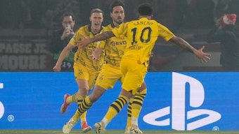 Mats Hummels scored the only goal of the second leg in the UEFA Champions League semi-final between Paris Saint-Germain and Borussia Dortmund. AP