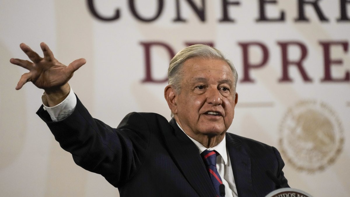 Mexican President Andres Manuel Lopez Obrador gives his regularly scheduled morning press conference at the National Palace in Mexico City, April 16, 2024. AP Mexican President Andres Manuel Lopez Obrador gives his regularly scheduled morning press conference at the National Palace in Mexico City, April 16, 2024. AP