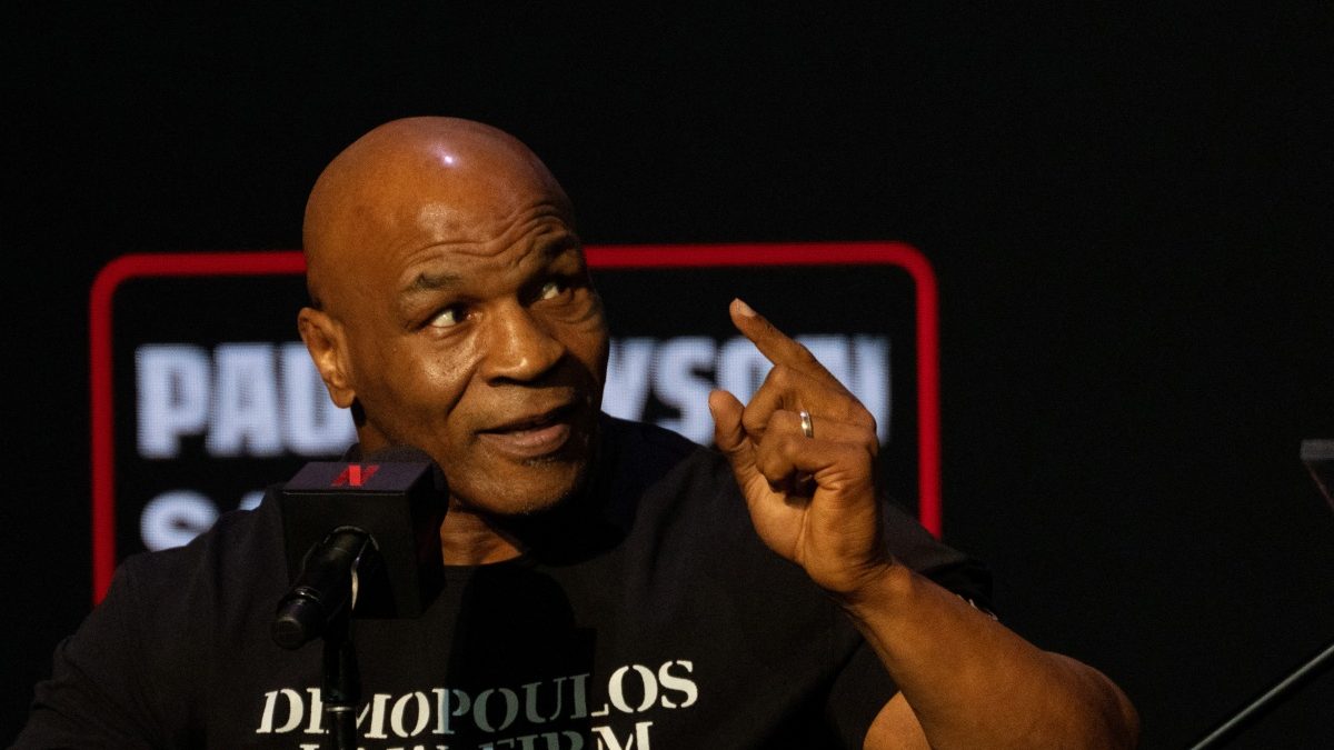 Boxer Mike Tyson attends a news conference, ahead of a sanctioned professional fight against Jake Paul which is set to take place on 20 July. Reuters Boxer Mike Tyson attends a news conference, ahead of a sanctioned professional fight against Jake Paul which is set to take place on 20 July. Reuters