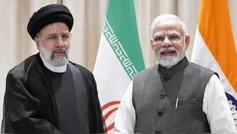 File photo of Indian Prime Minister Narendra Modi and Iran President Ebrahim Raisi. 