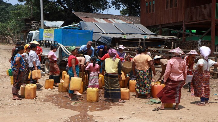 Heatwave causes suffering, misery in displacement camps in Myanmar
