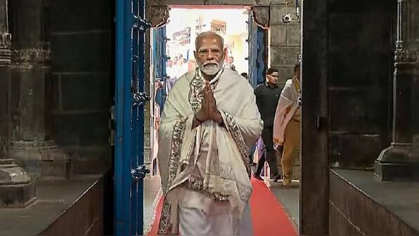PM Modi begins 2-day meditation at Vivekananda Rock Memorial in Kanniyakumari