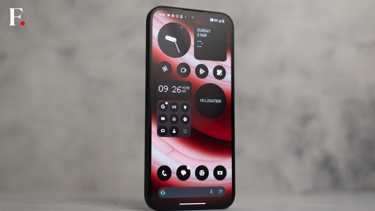 Nothing Phone (2a). Image Credit: Firstpost | Mehul Reuben Das Nothing Phone (2a). Image Credit: Firstpost | Mehul Reuben Das