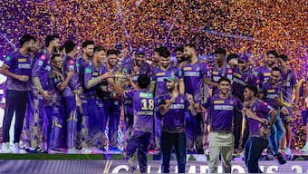 Kolkata Knight Riders lifted the IPL trophy for the third time. PTI 
