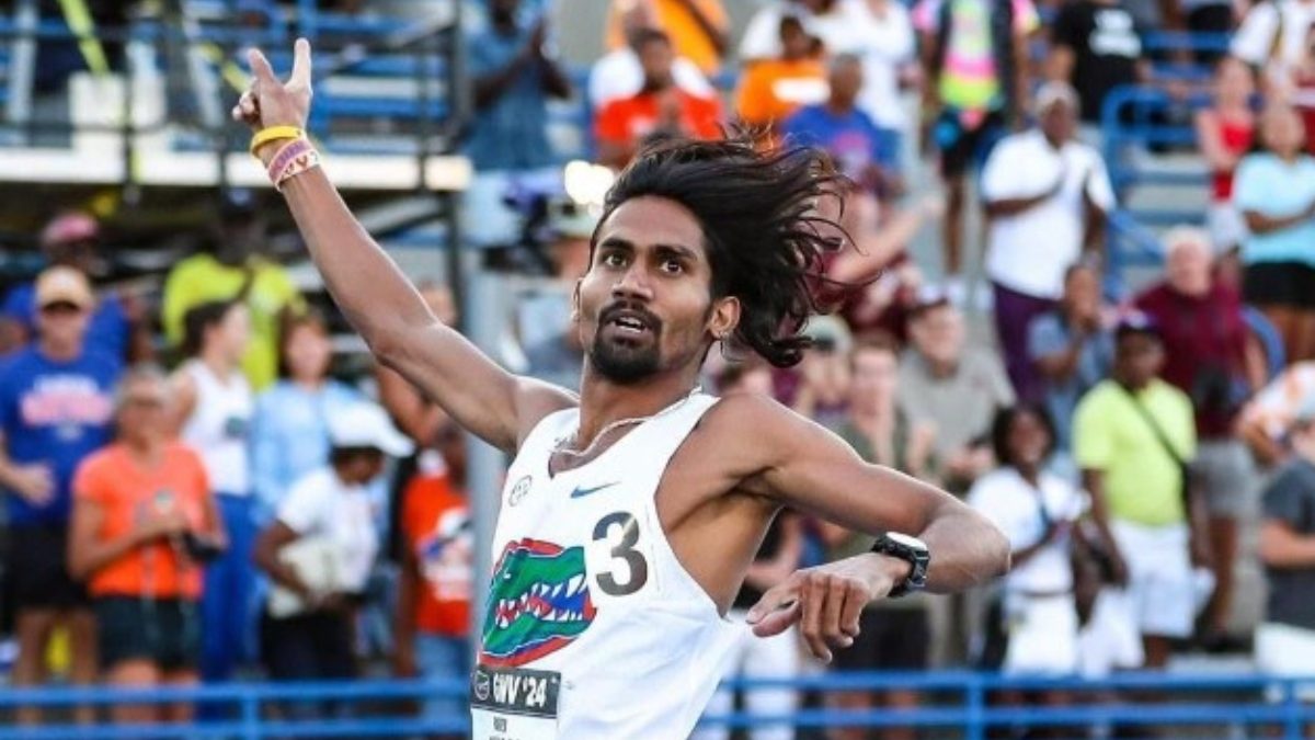 Parvej Khan won gold at the SEC Championships in the United States. Image: X / @ianuragthakur Parvej Khan won gold at the SEC Championships in the United States. Image: X / @ianuragthakur