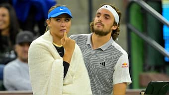 Tennis stars Paula Badosa and Stefanos Tsitsipas have "amicably decided to part ways" after dating for a year. AP